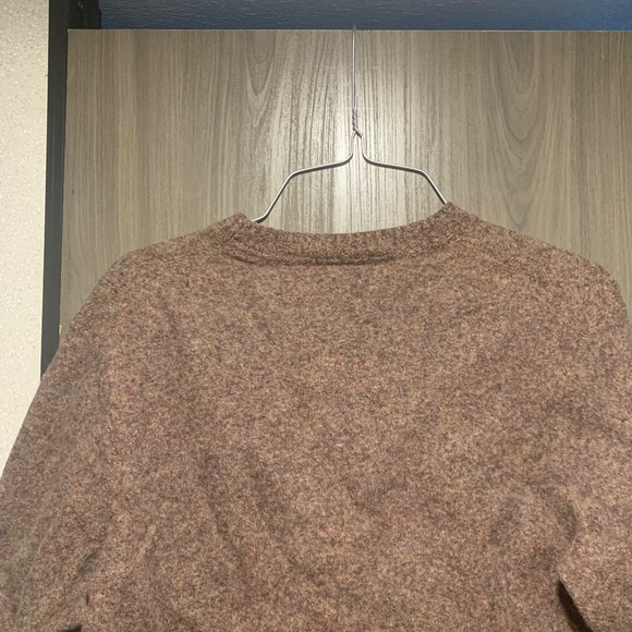 24. Lands End Brown Crewneck Sweater Size Large - Picture 8 of 10